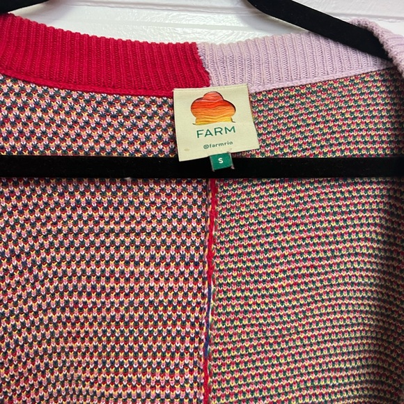 FARM Rio Colorful Leopard Pattern Open-Front Cardigan Sweater - Multi - Picture 2 of 7